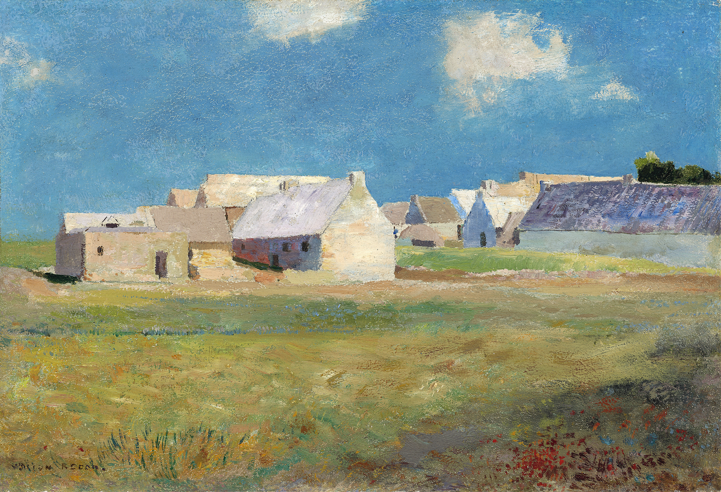 Breton Village, by Odilon Redon, public domain