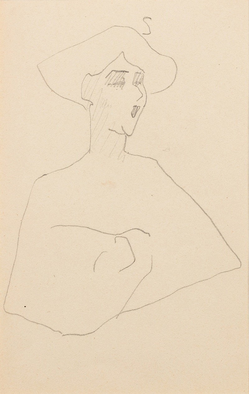 Amedeo Modigliani's 'Tête et buste de femme' features a stylized female figure with elongated features.