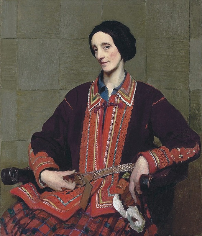 A portrait of Hilda Spencer Watson by George Spencer Watson.