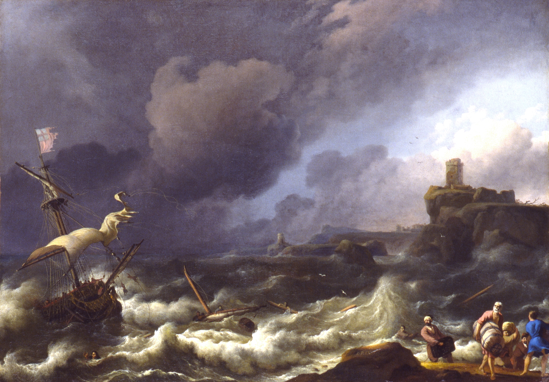 The Storm, by Follower of Ludolf Backhuysen, public domain