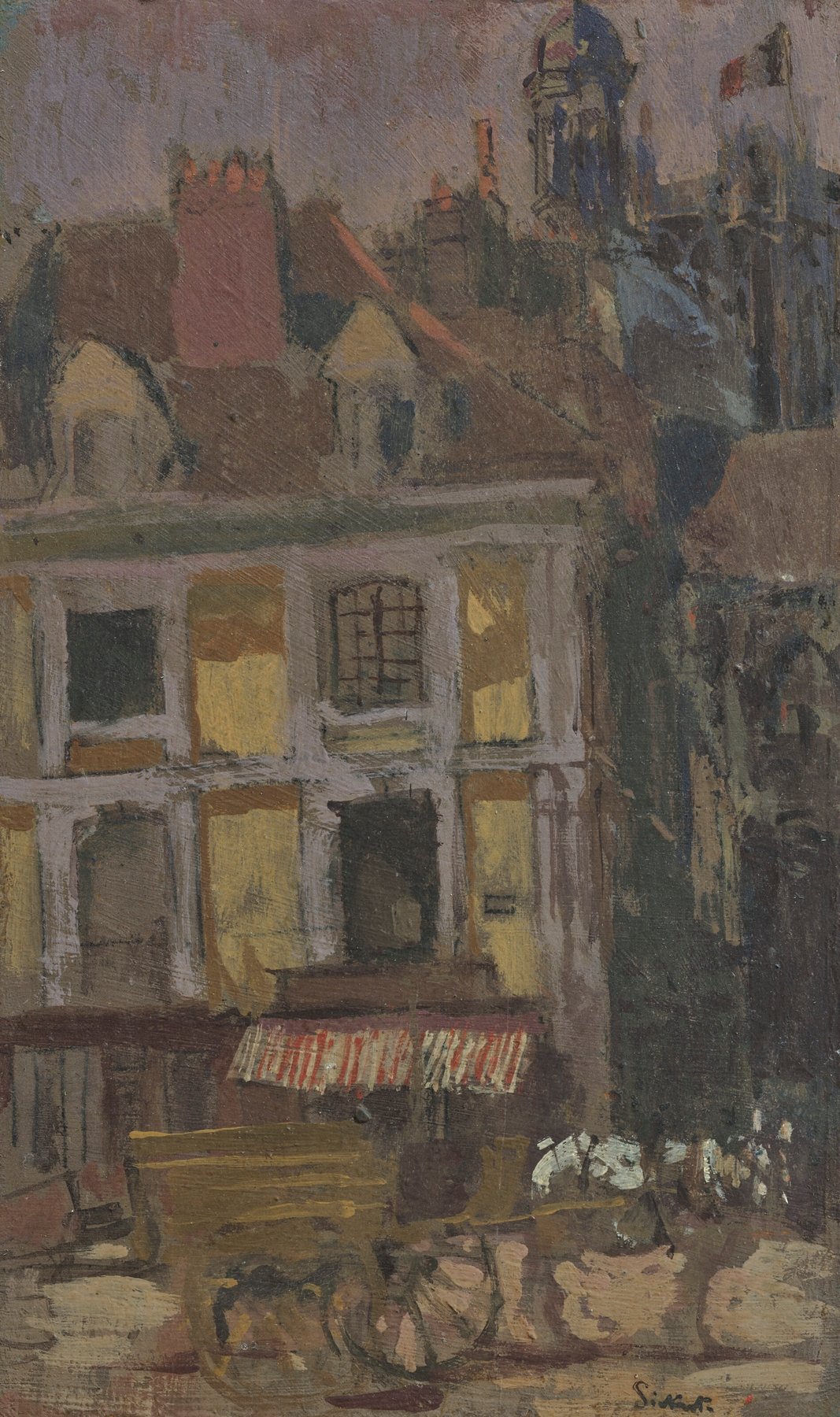 La Rue Notre Dame and the Quai Duquesne, oil painting by Walter Richard Sickert