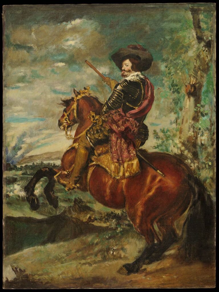 Count-Duke of Olivares on Horseback, after Velazquez, by Denman Waldo Ross, public domain