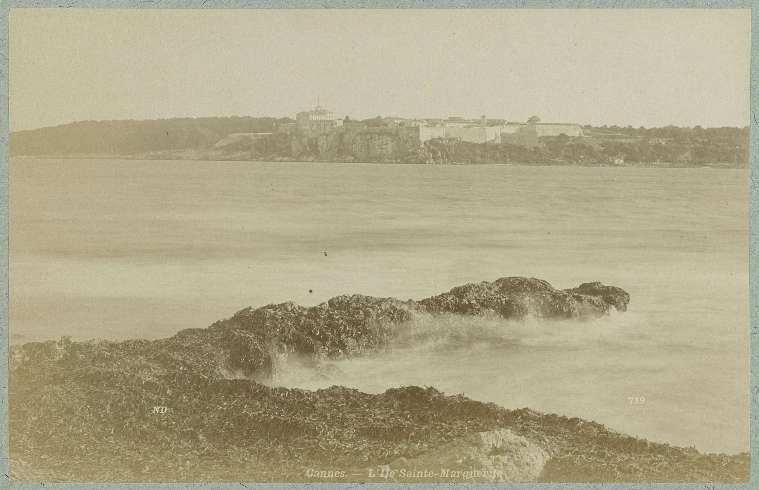 Landscape of Sainte-Marguerite Island by Neurdein Frères, albumen print