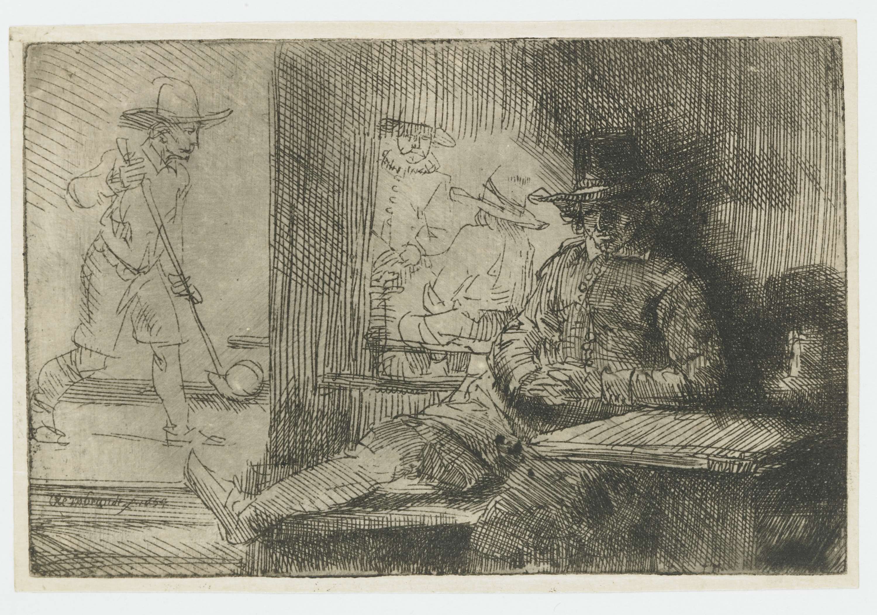 The Ringball Player, by Rembrandt van Rijn, public domain