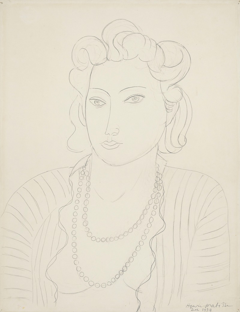 Henri Matisse's 'Portrait de Micheline' features vibrant colors and a striking composition.