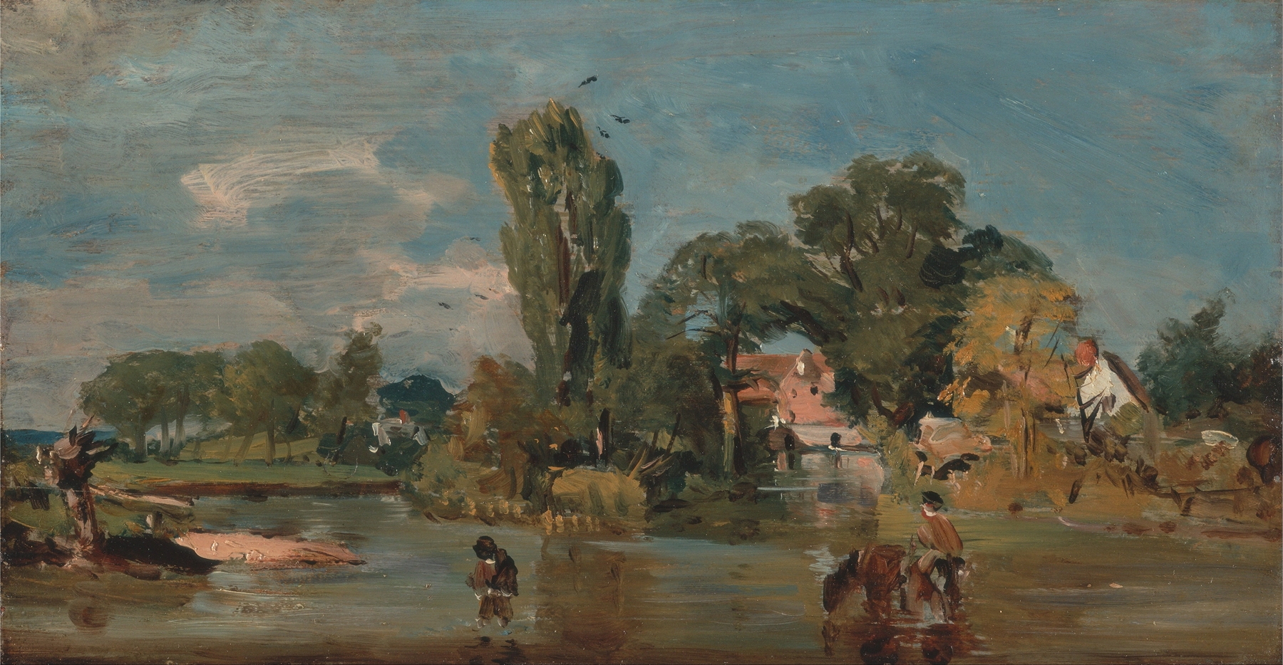 Flatford Mill, by John Constable, public domain