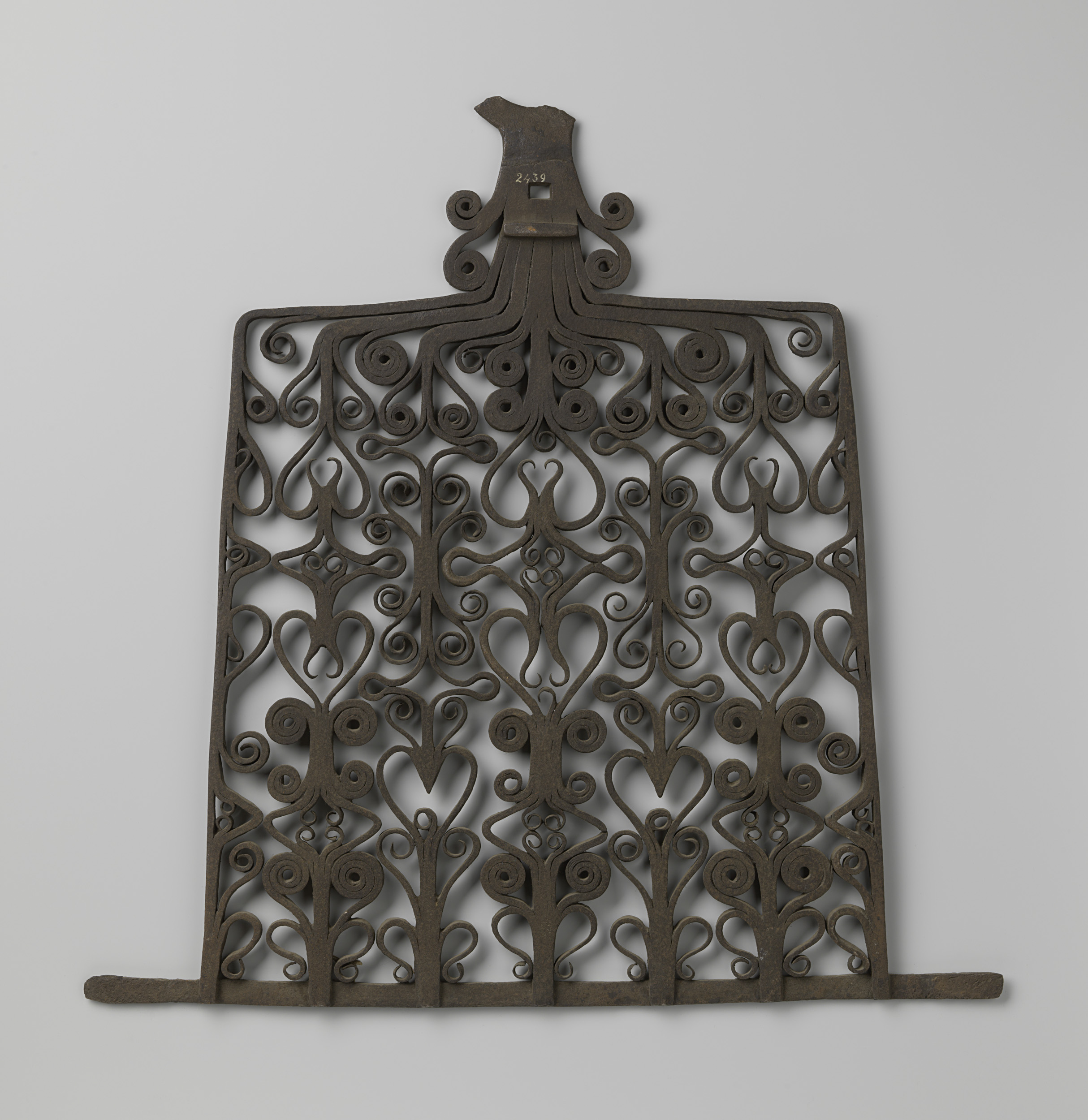 Iron rooster sculpture by an anonymous artist