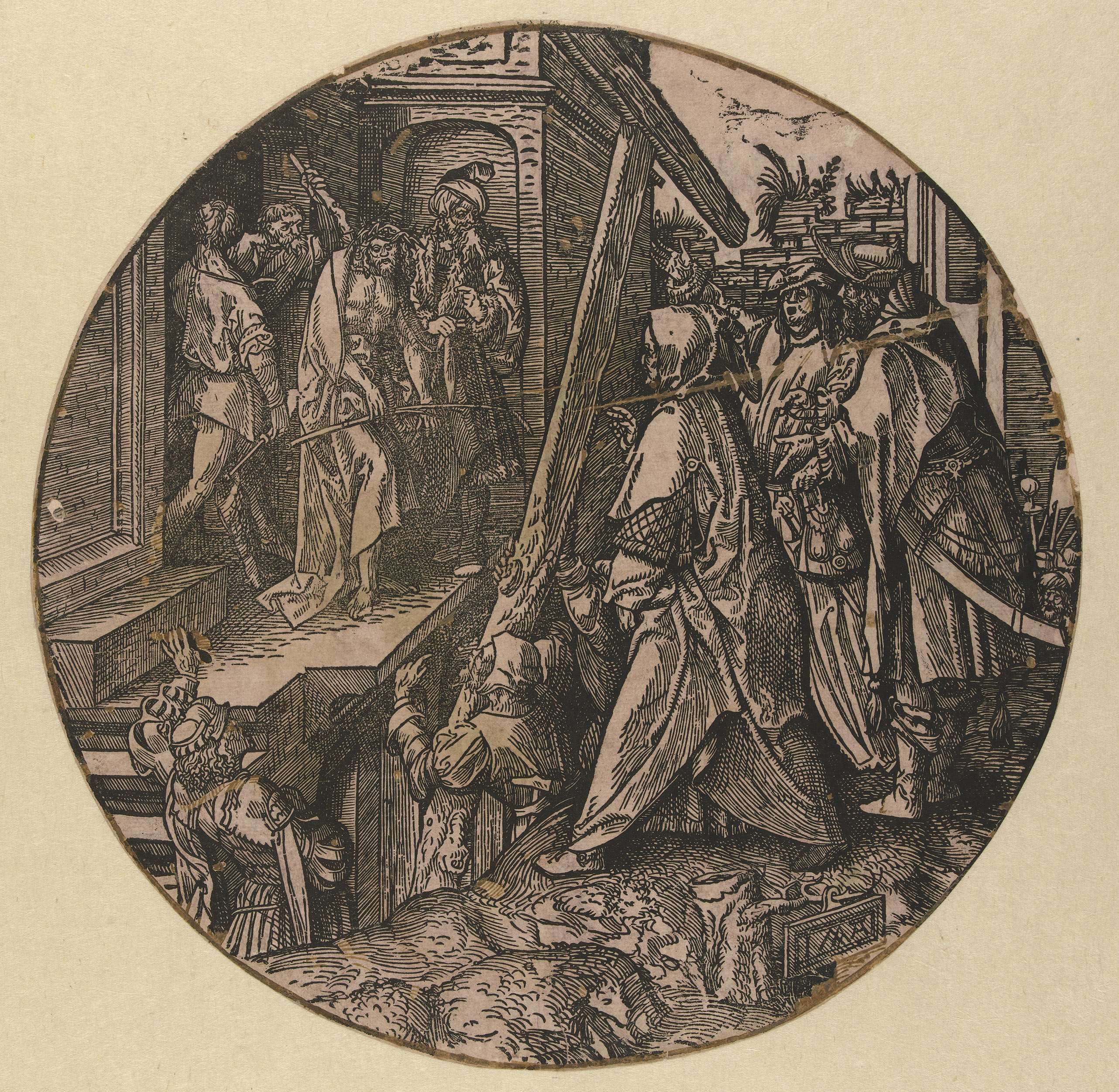 Pilatus toont Christus aan het volk (Ecce Homo), by Jacob Cornelisz van Oostsanen, public domain