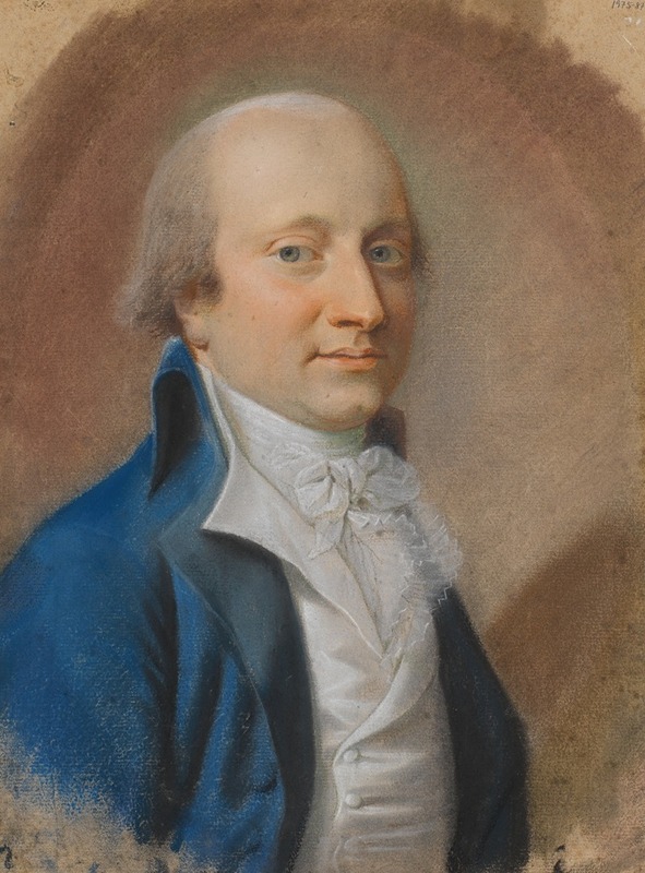 Portrait of a gentleman, possibly a Blücher by Jens Juel.