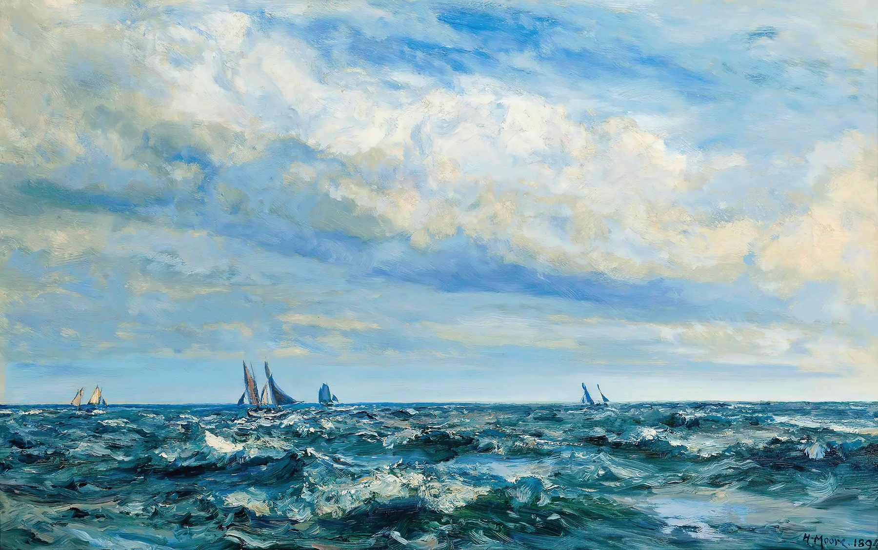 Summer Sailing, by Henry Moore, public domain
