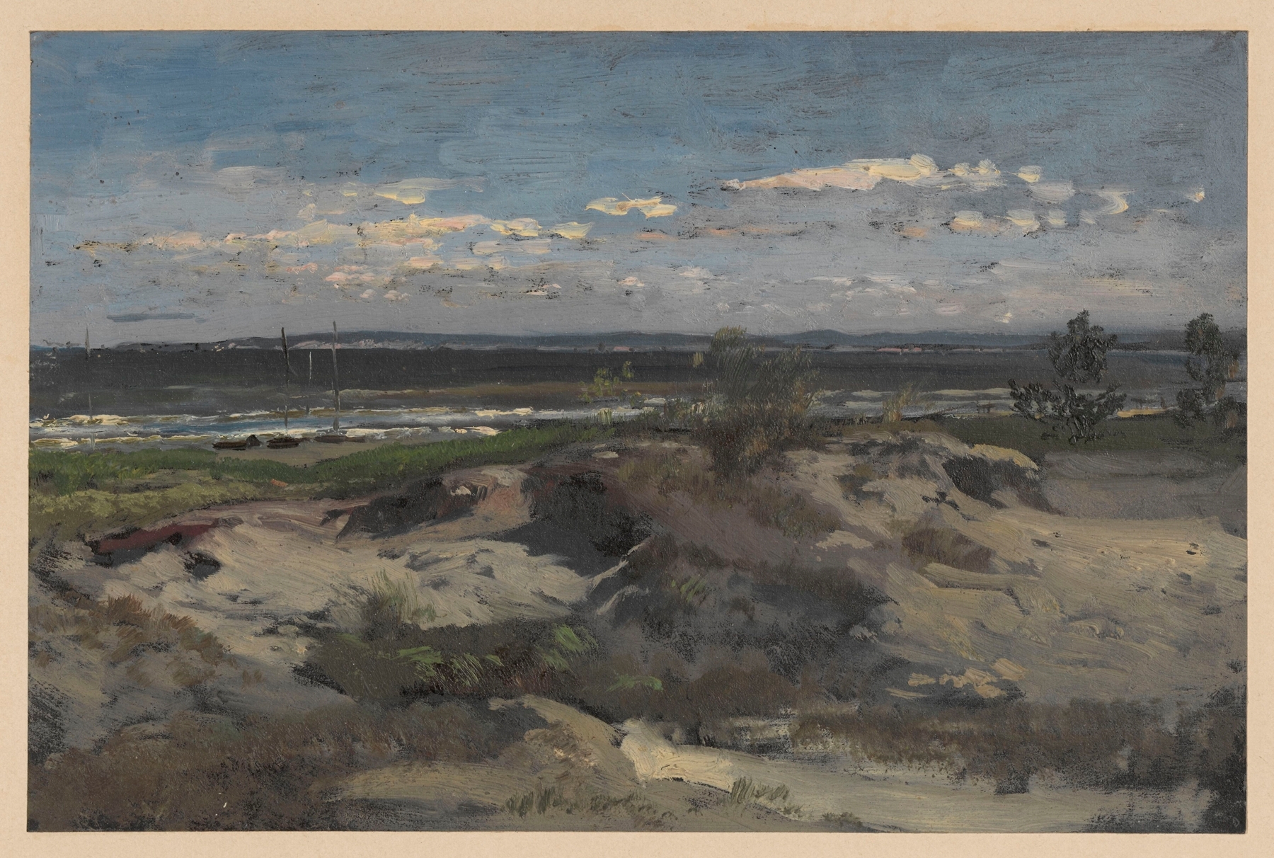 Dunes by the Baltic Sea I, oil painting by Adolf Dressler
