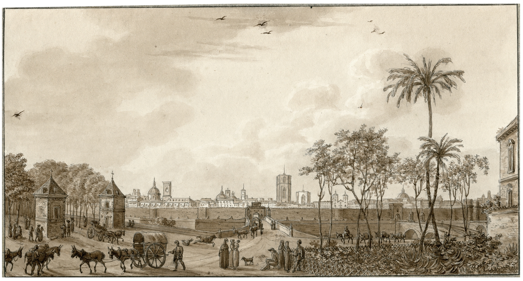 Landscape of Valencia by Otto Howen, medium unknown