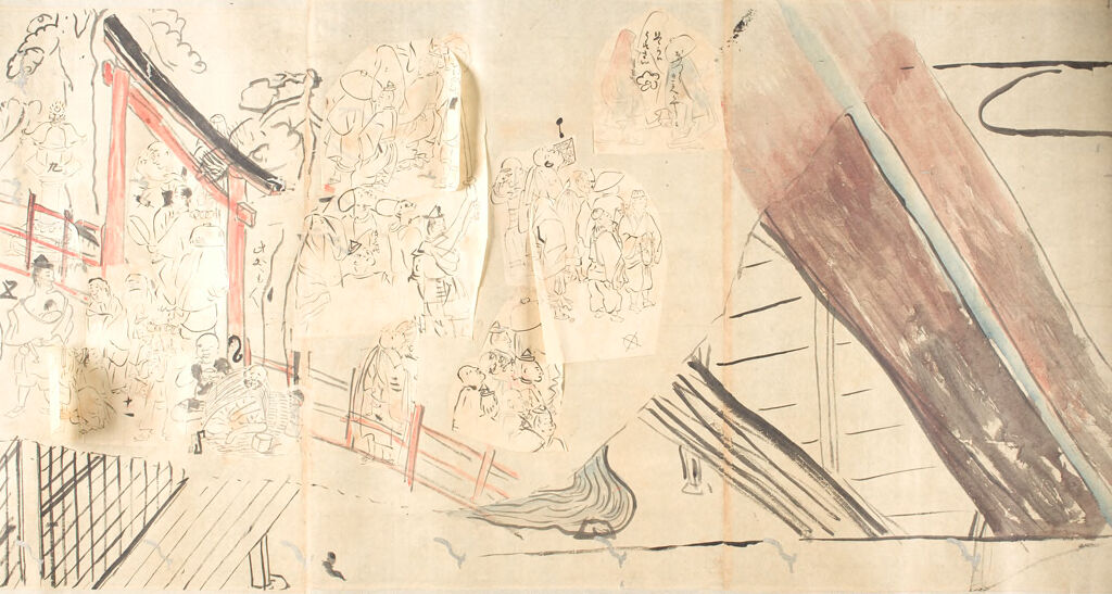 Study of the Illustrations of the Tales of the Heike by Matsudaira Sadanobu, ink on paper