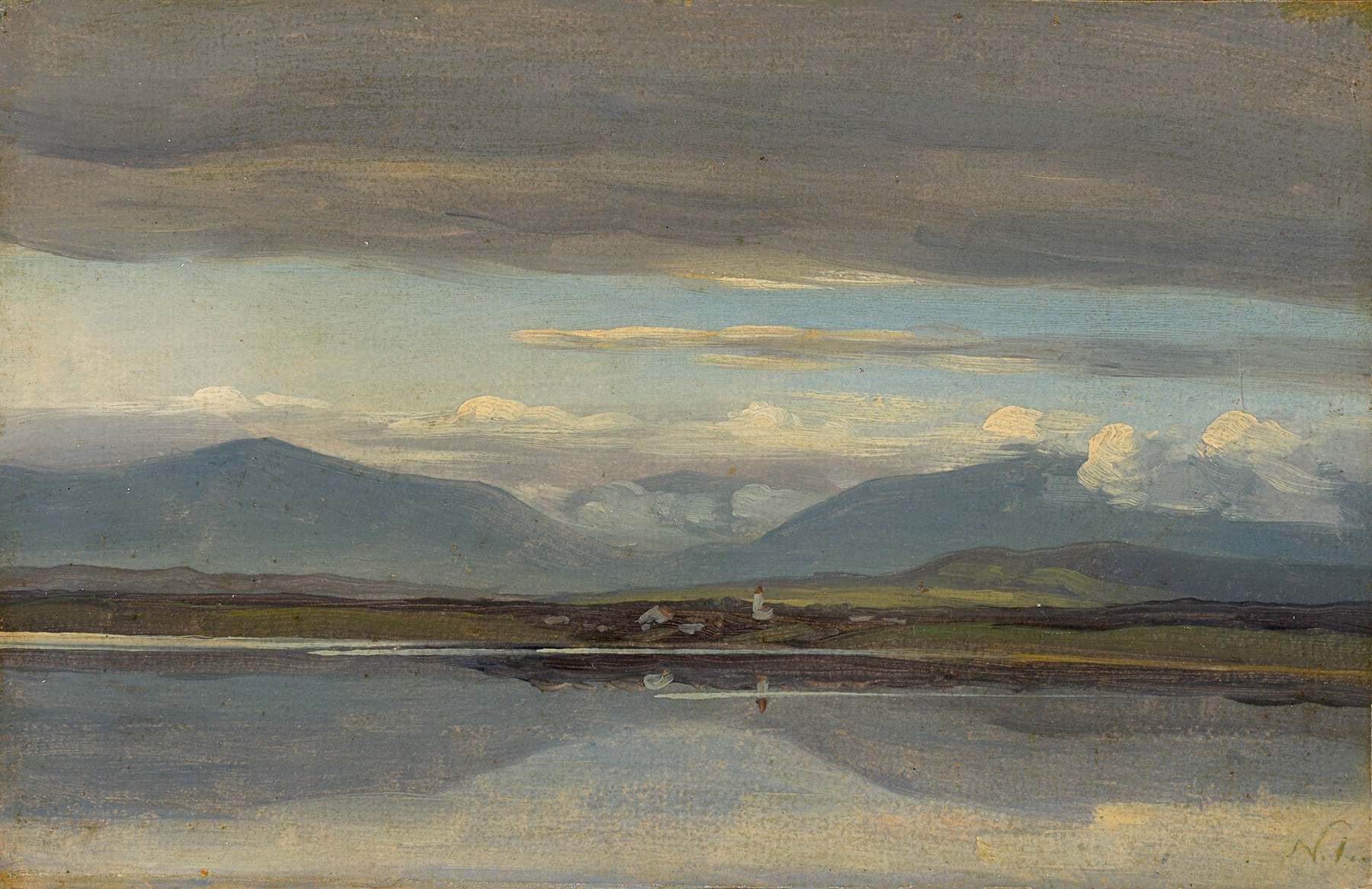 Blick auf Seeshaupt am Starnberger See, by Friedrich von Nerly, public domain
