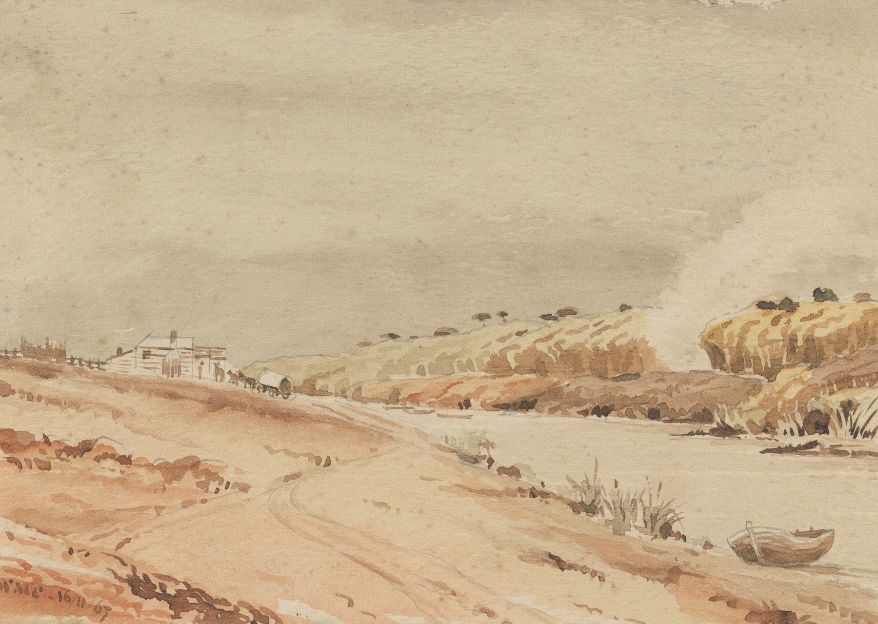 Head of Totara Lagoon, Northland, by William Marshall Cooper, public domain