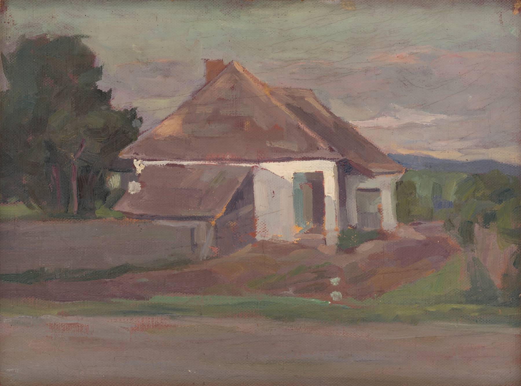 Farm by Eduard Putra, realism, depicts lush fields and crops