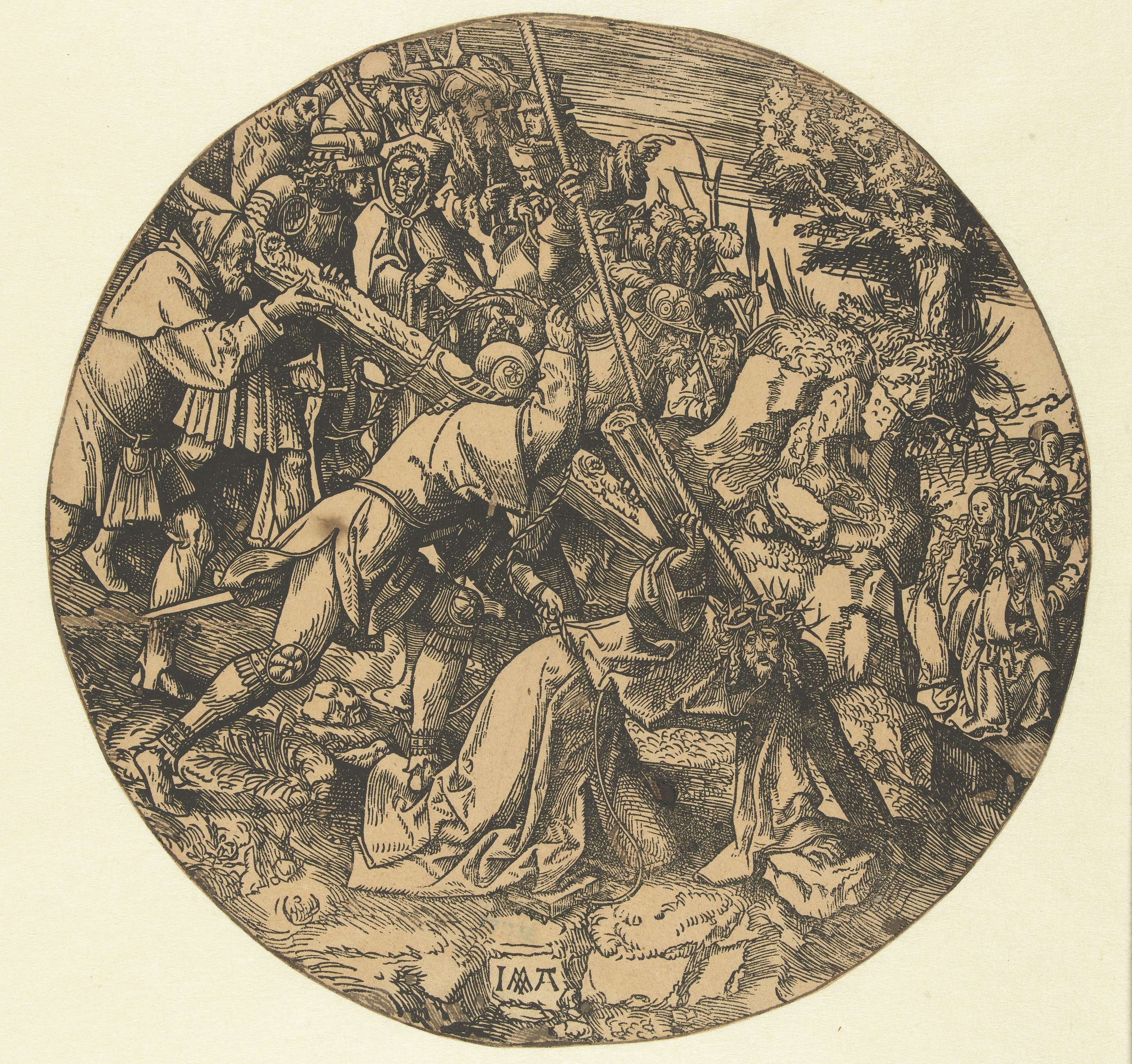 Kruisdraging, by Jacob Cornelisz van Oostsanen, public domain