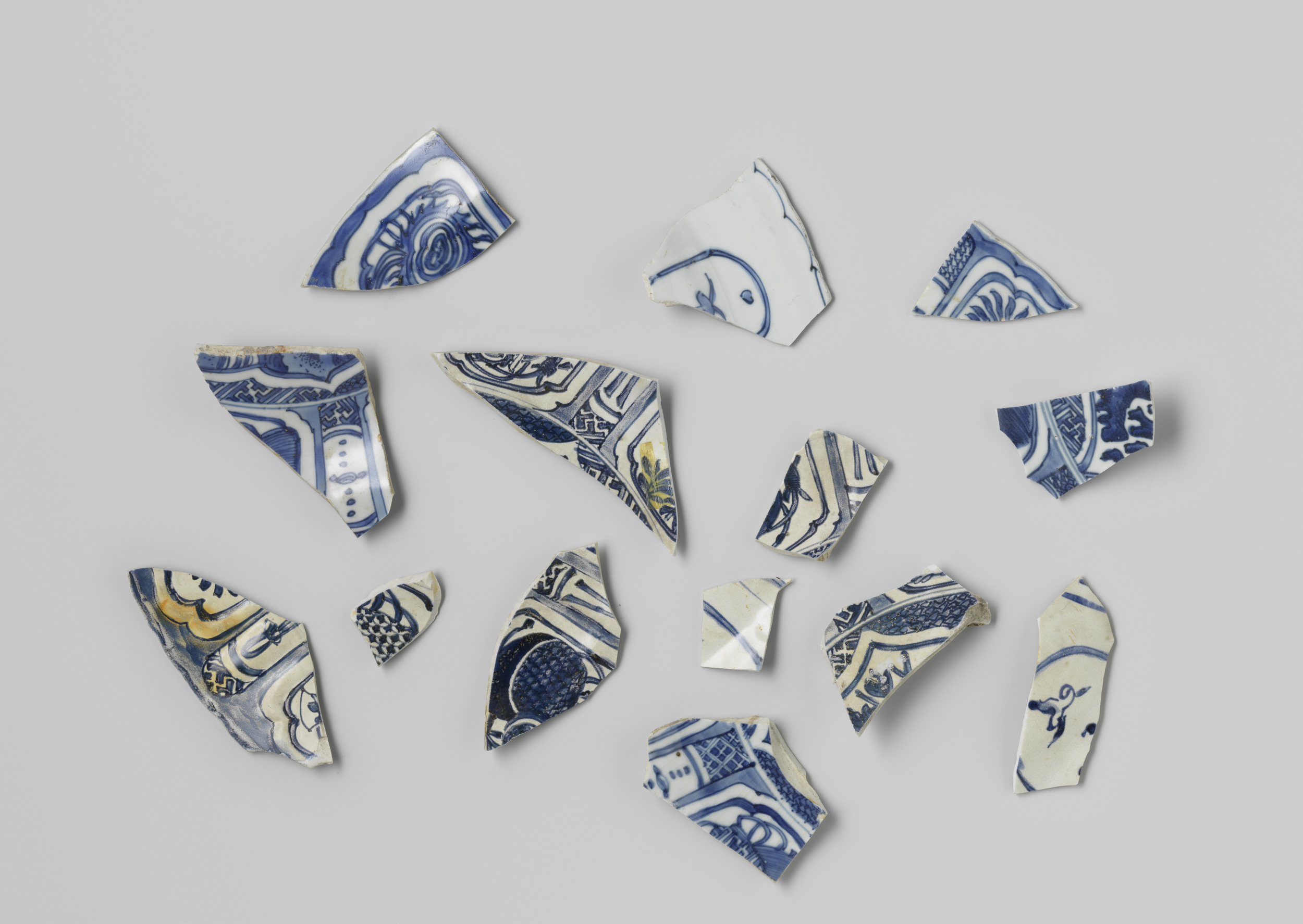 Still life of bone shards by Unknown Artist