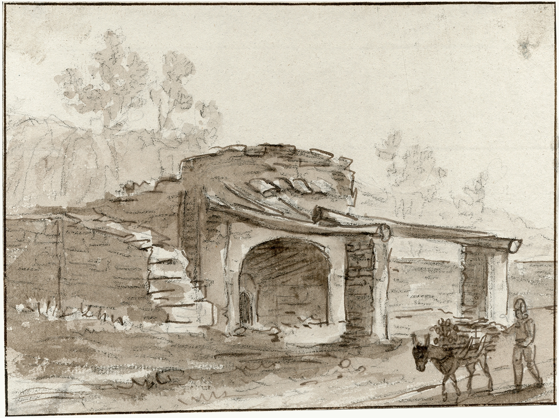 Landscape featuring gentle hills and luminous light by Otto Howen