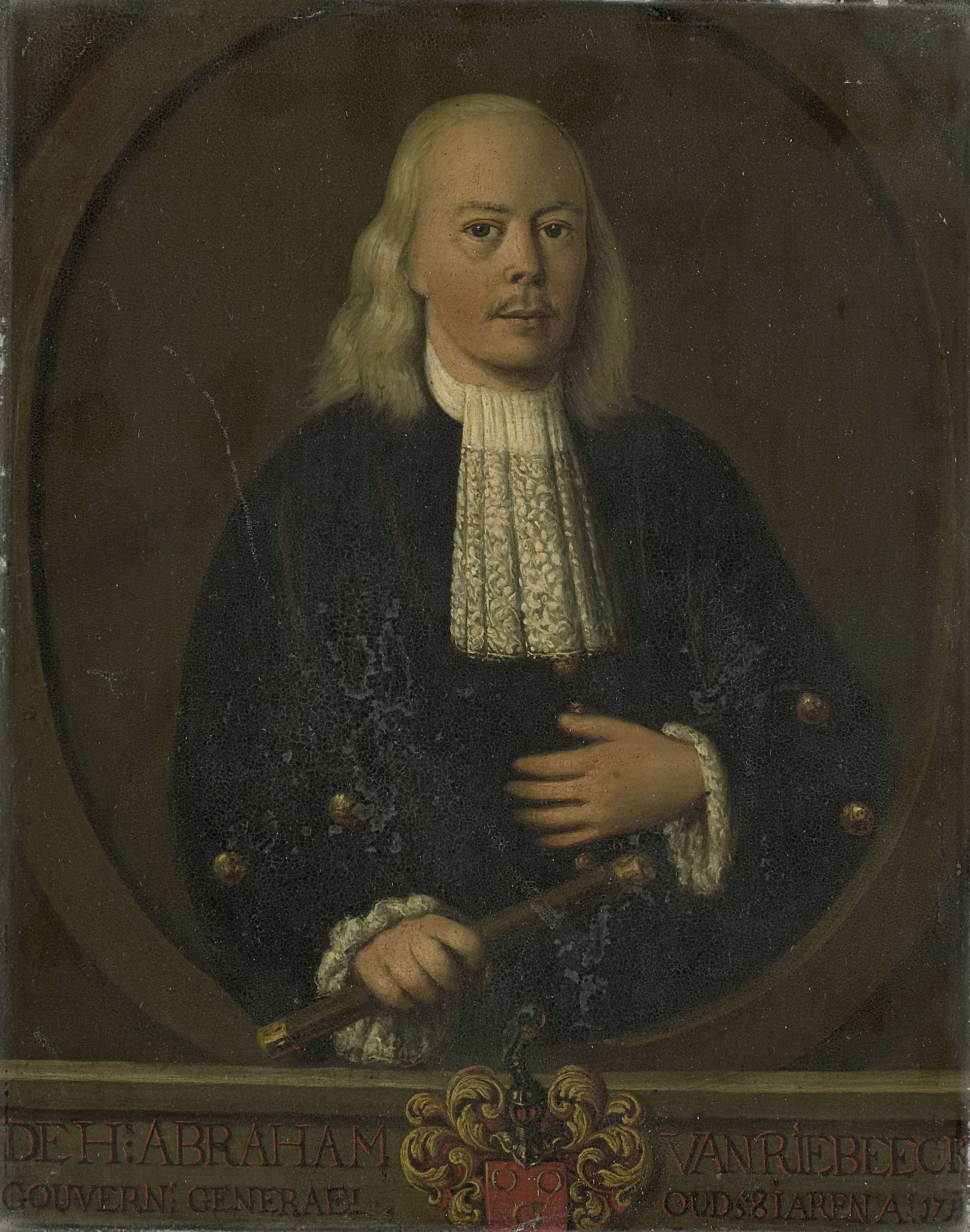 Portrait of Abraham van Riebeeck, metal medium, unknown artist