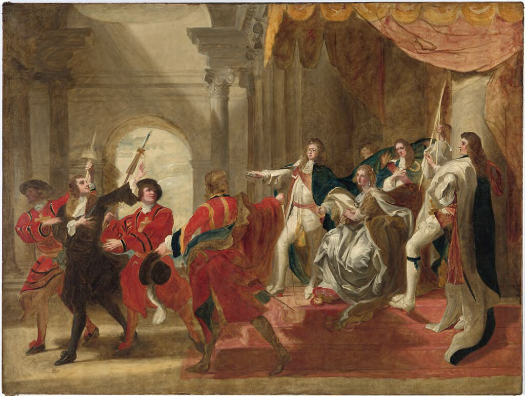 Monmouth before James II, by John Singleton Copley, public domain