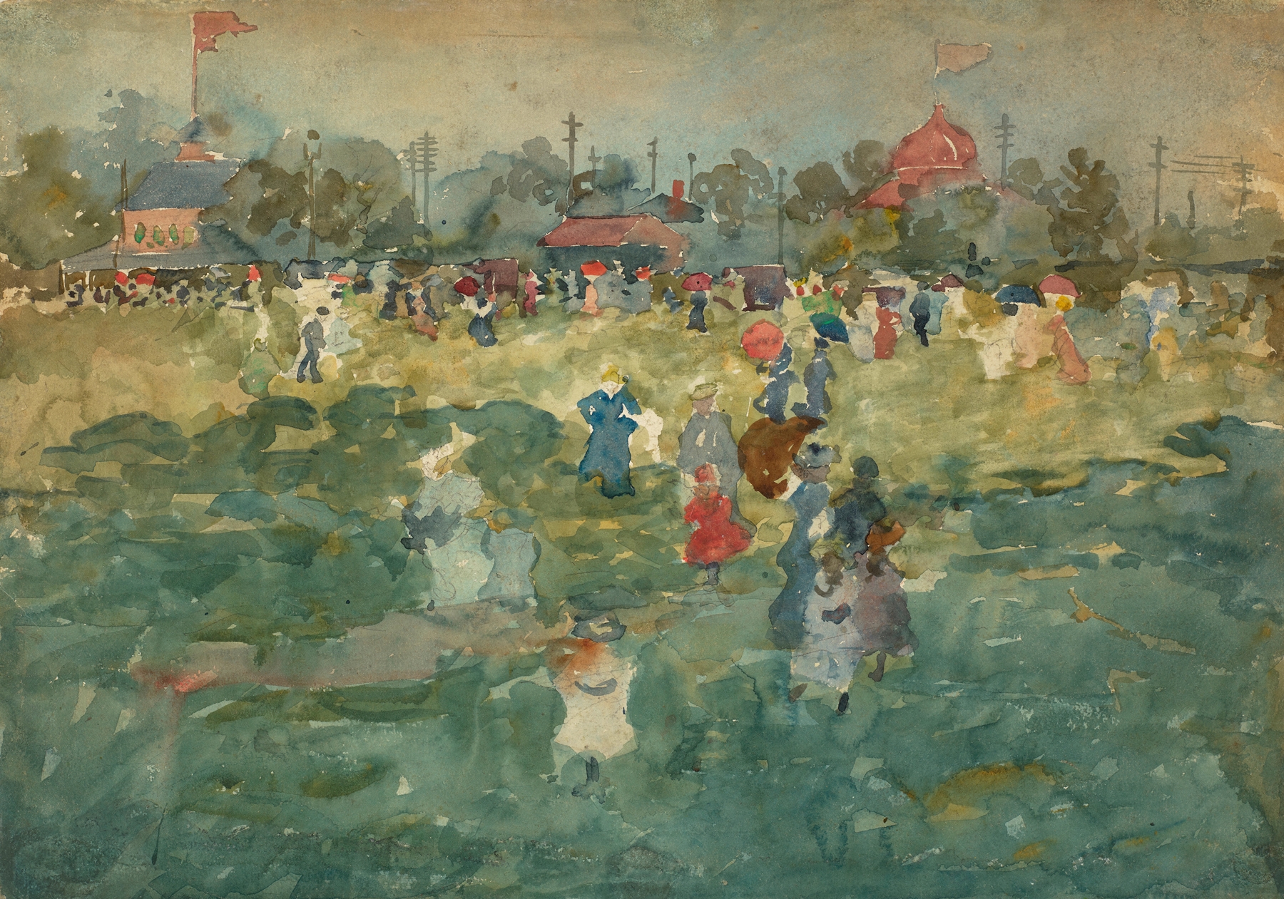 Franklin Park, Boston, by Maurice Prendergast, public domain