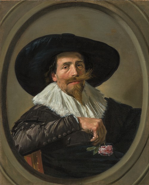 Frans Hals' 'Portrait of Pieter Dircksz. Tjarck' showcases the artist's signature style in portraiture.