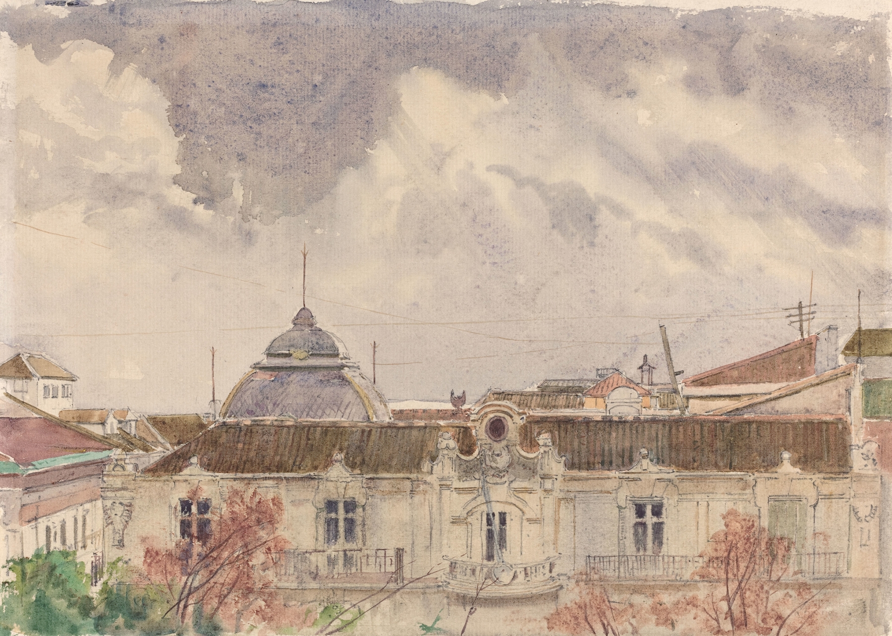 Belvedere Palace, Vienna, by Rudolf von Alt, public domain