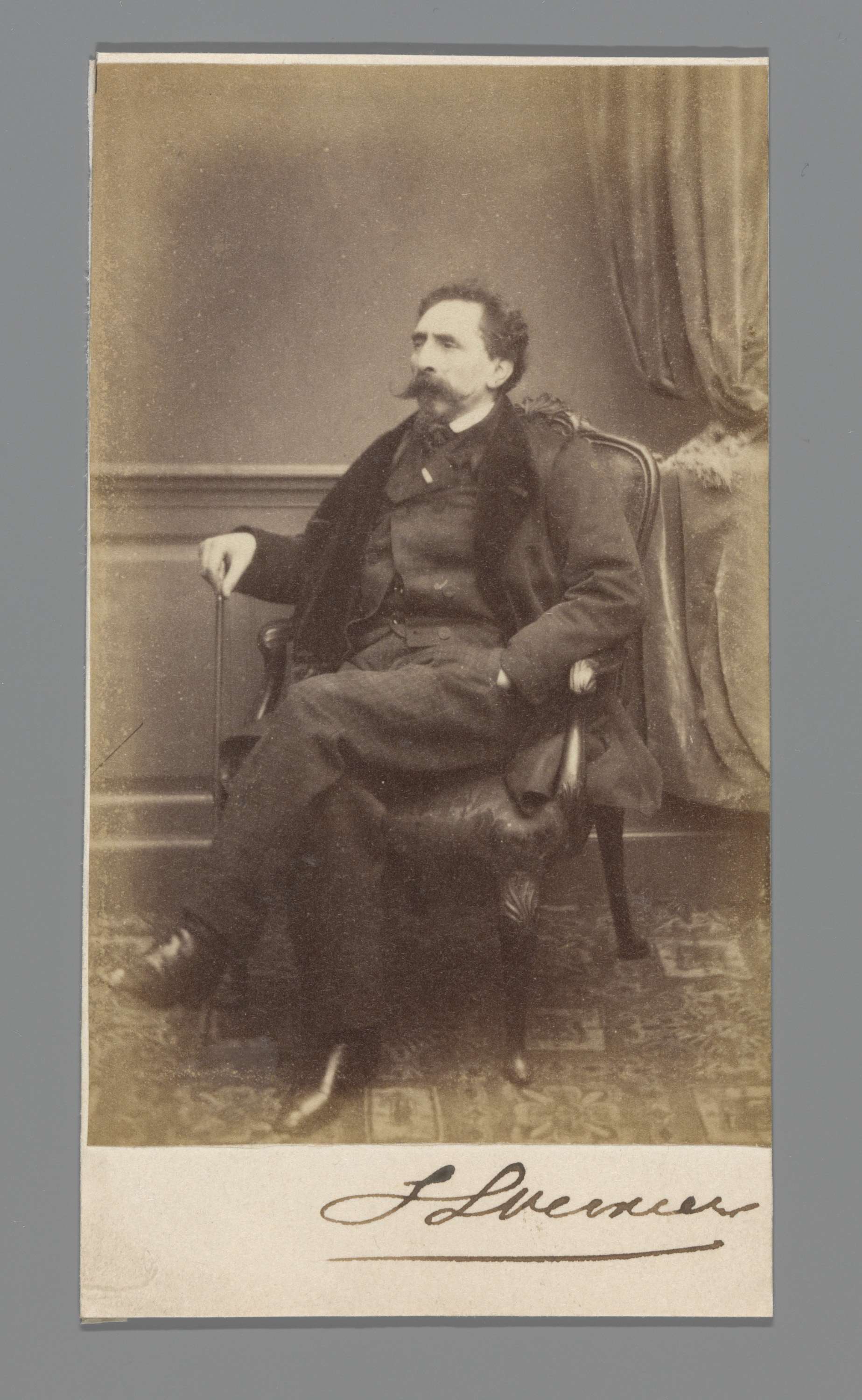 Portret van Salomon Leonardus Verveer, by Maurits Verveer, public domain