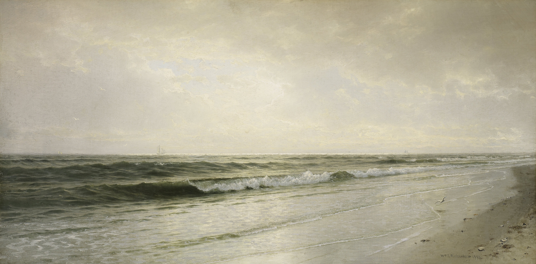 Quiet Seascape, by William Trost Richards, public domain