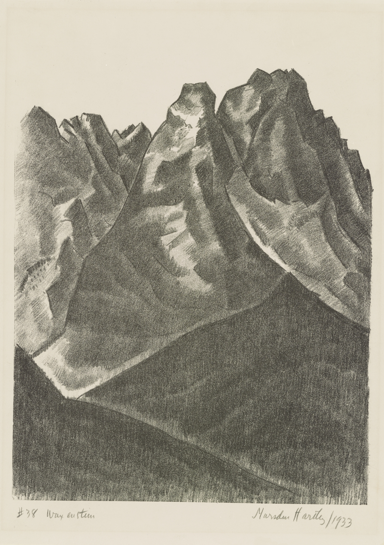 Waxenstein, by Marsden Hartley, public domain