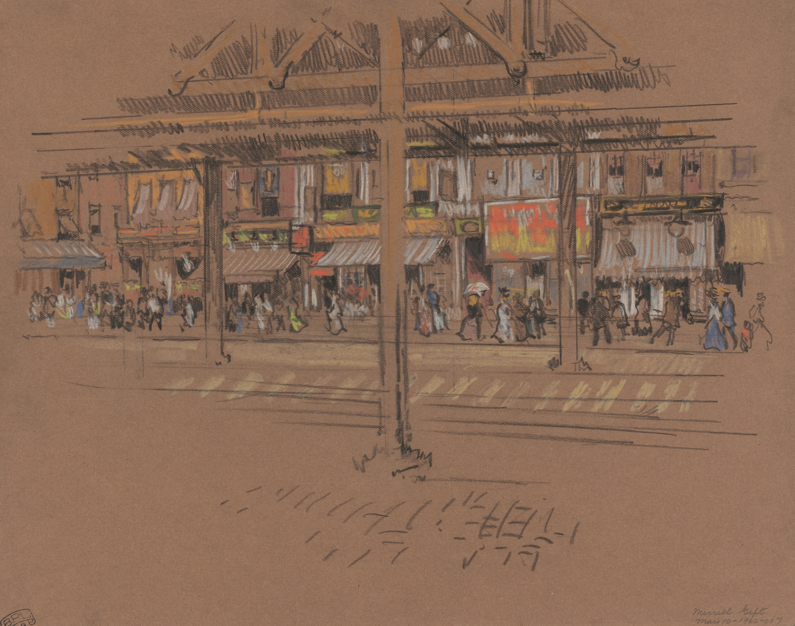 Sixth Avenue, by Joseph Pennell, public domain