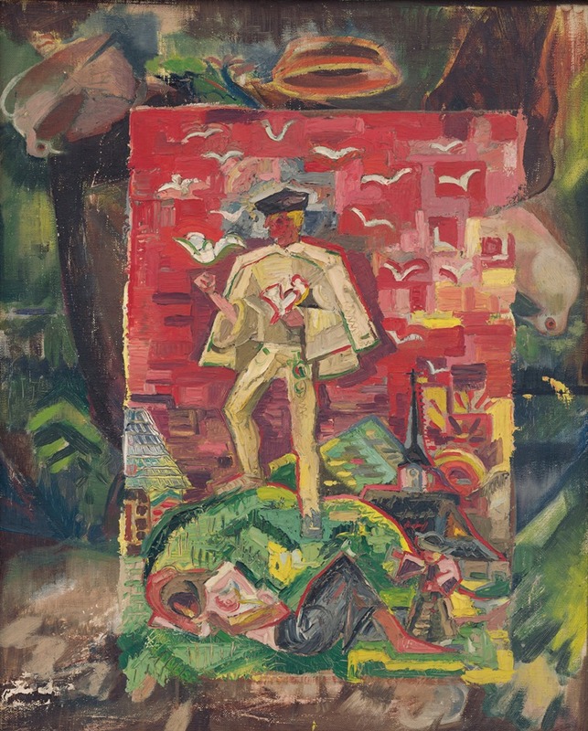 A folk costume figure by Arnold Peter Weisz-Kubínčan.