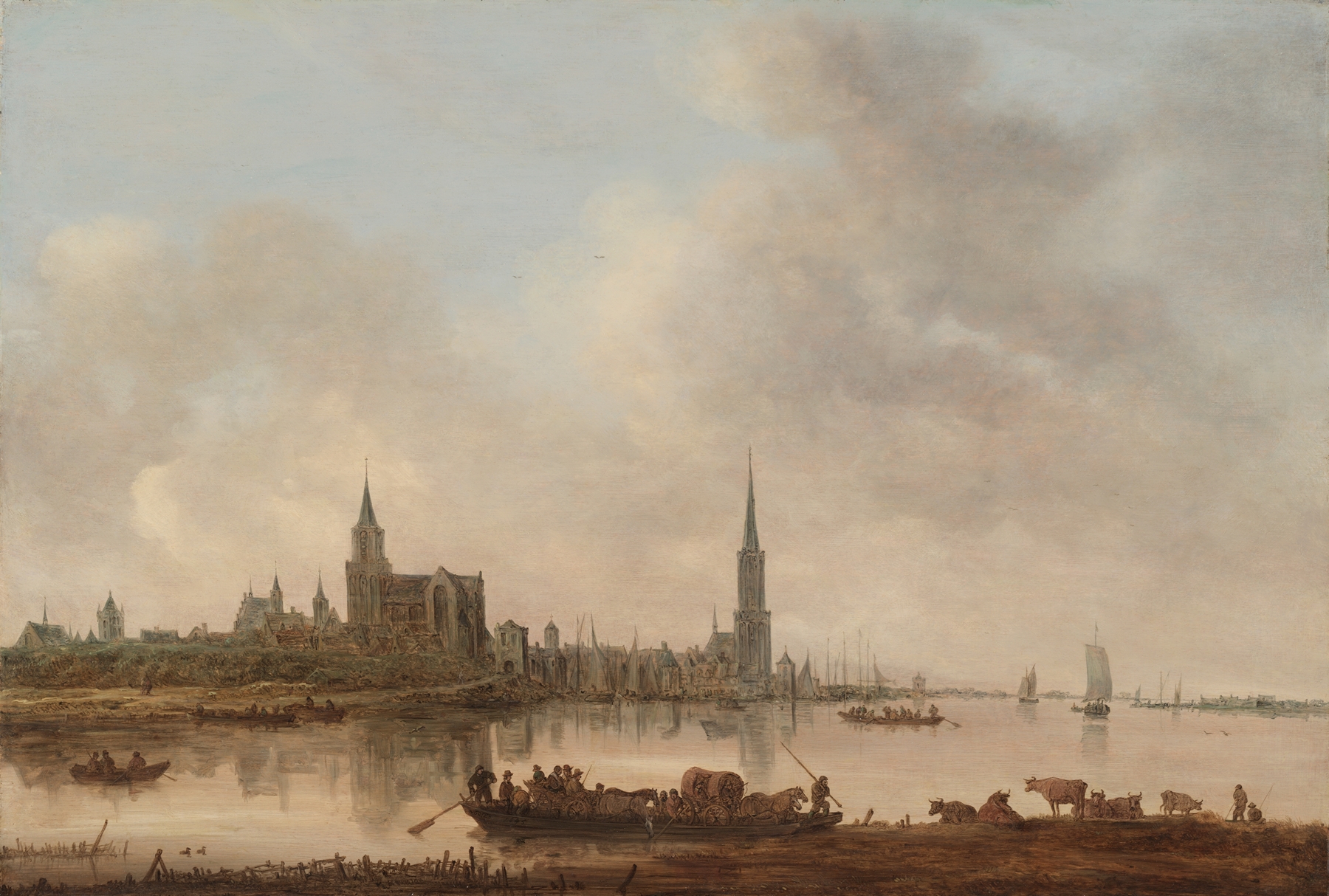 View of Emmerich, by Jan van Goyen, public domain