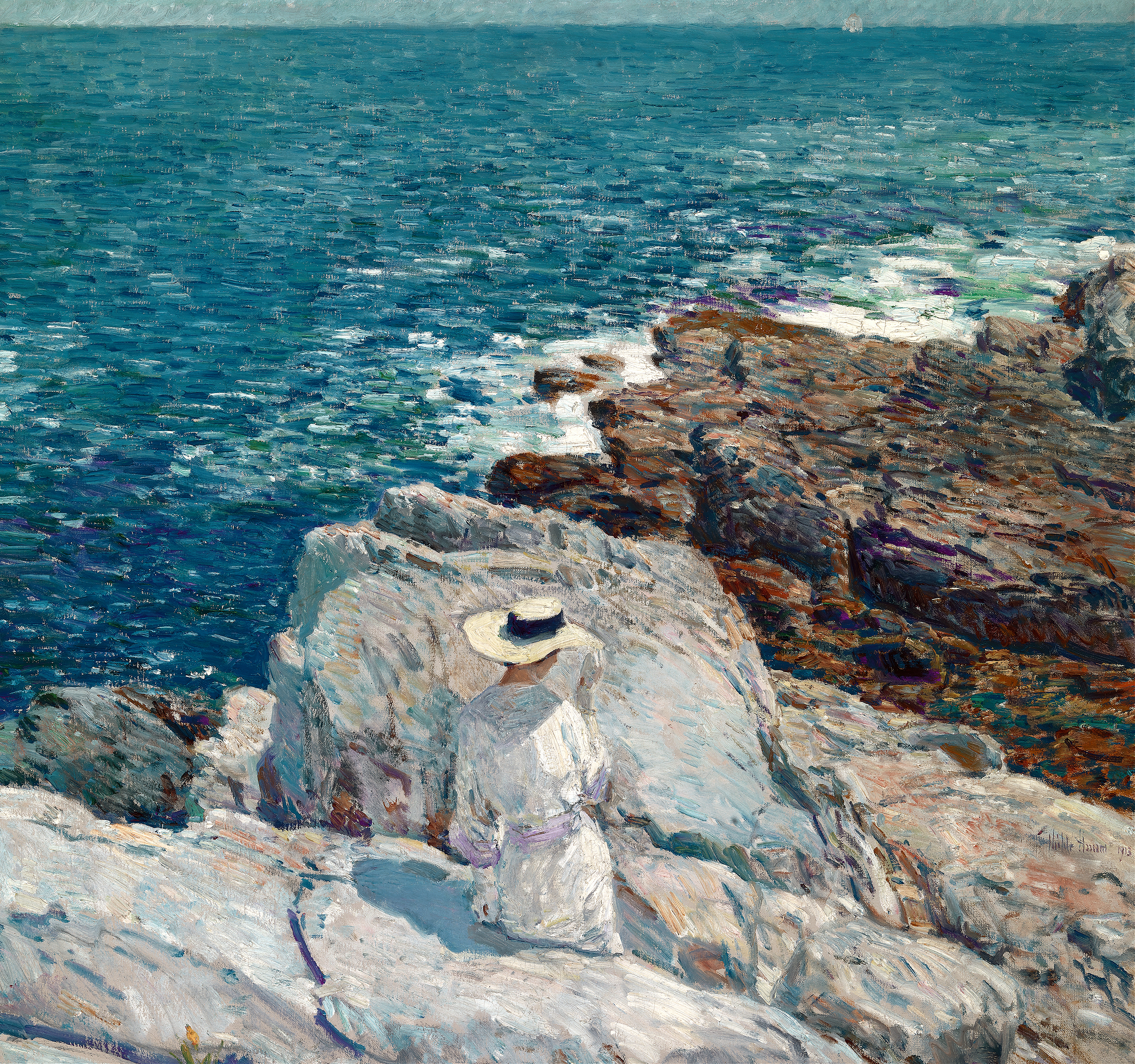 The South Ledges, Appledore, by Childe Hassam, public domain