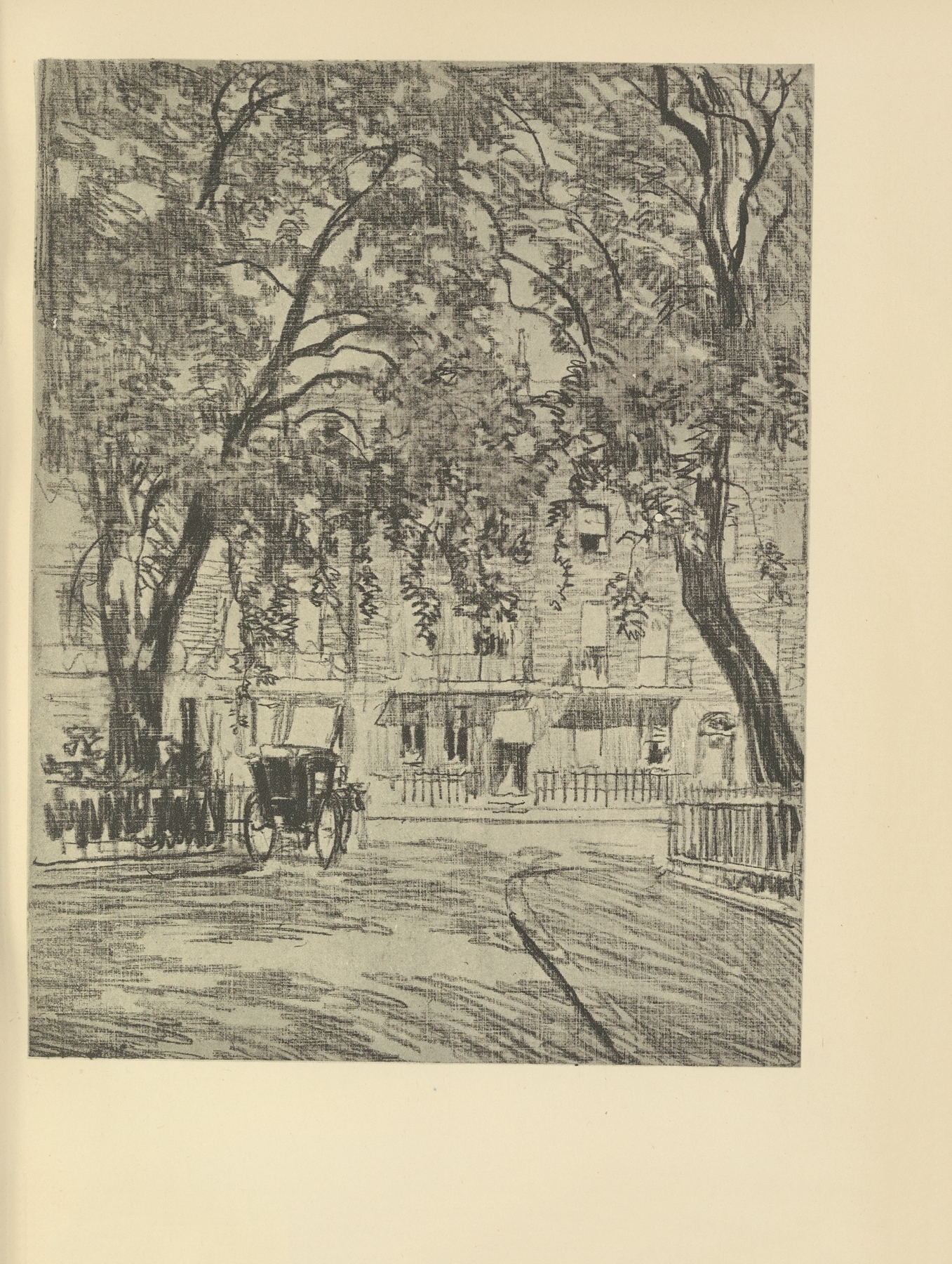 Woburn Square, by Joseph Pennell, public domain
