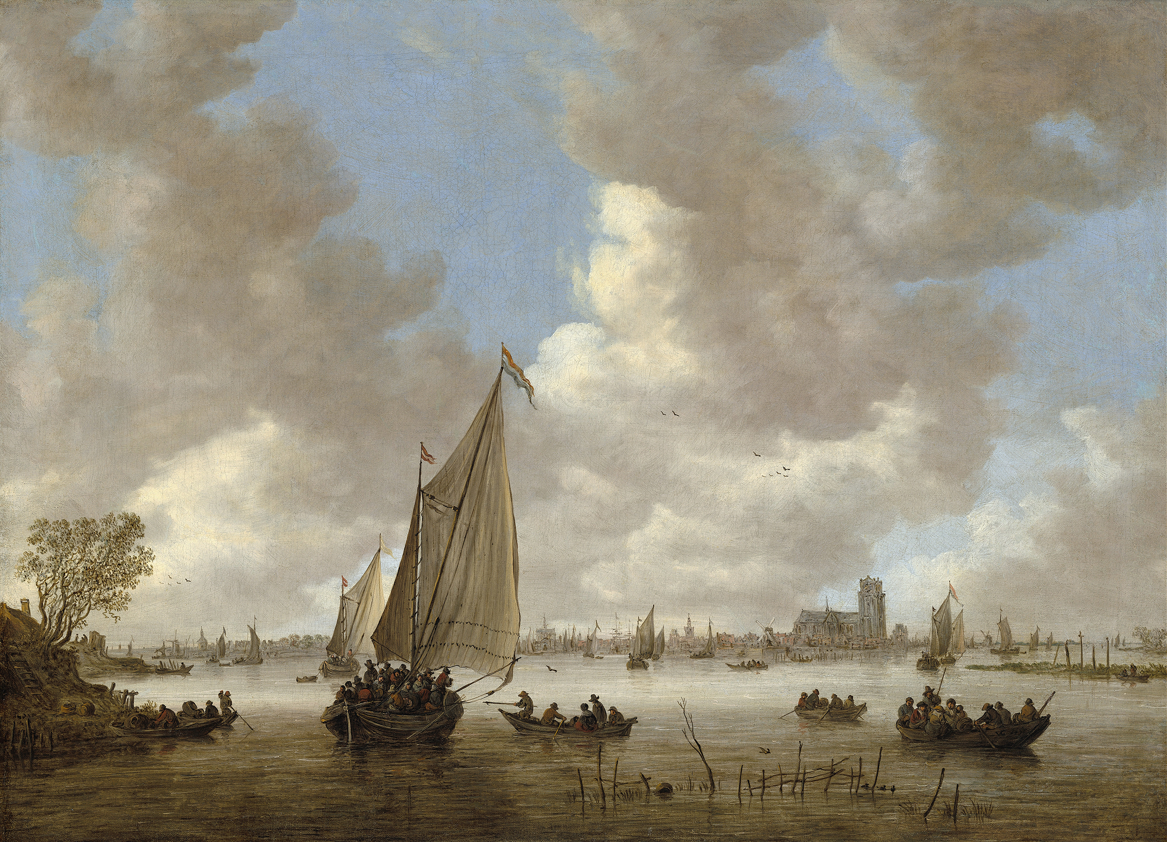 View of Dordrecht from the North, by Jan van Goyen, public domain