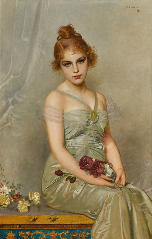 A beautiful still life painting featuring a bouquet of flowers.