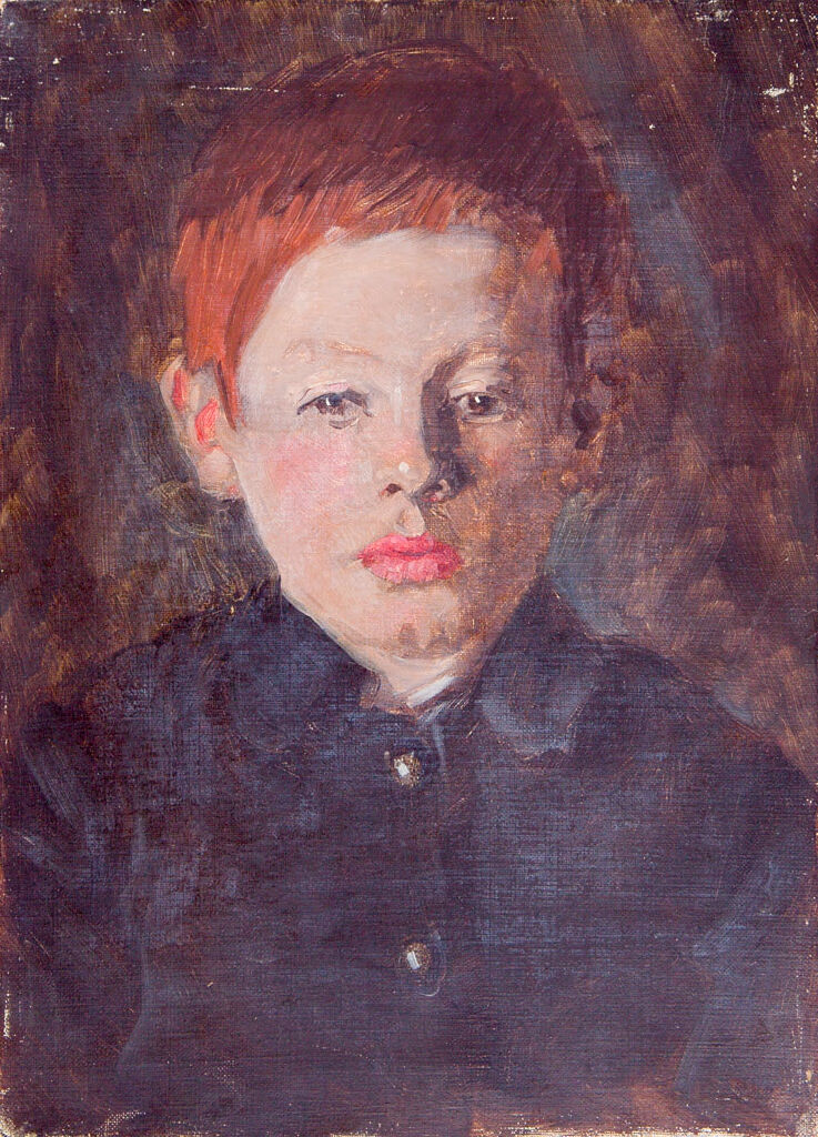 Portrait of a Young Boy in a Black Shirt, by Denman Waldo Ross, public domain