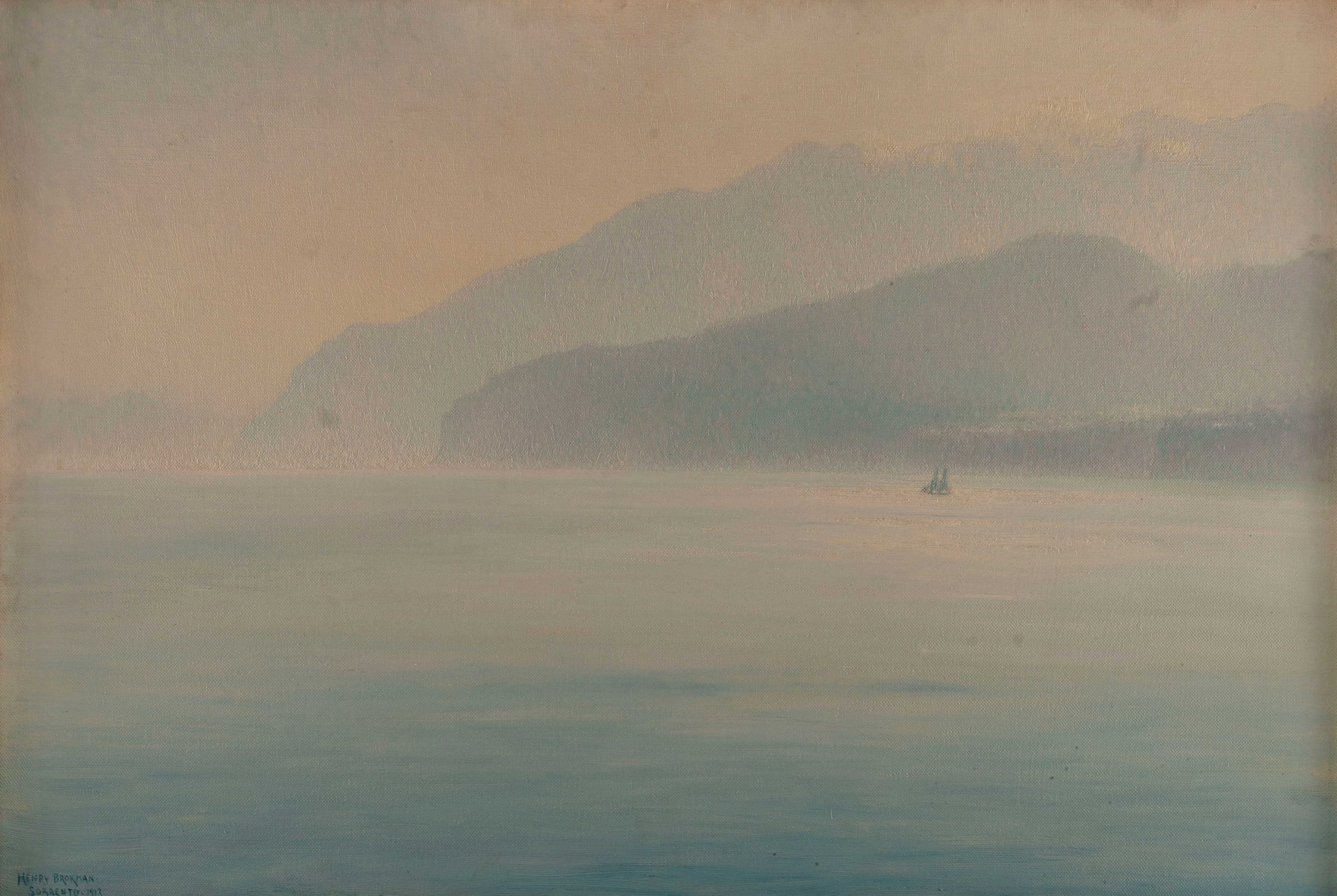 Côte De Sorrente, Bleu Et Argent, by Henry Brokman, public domain
