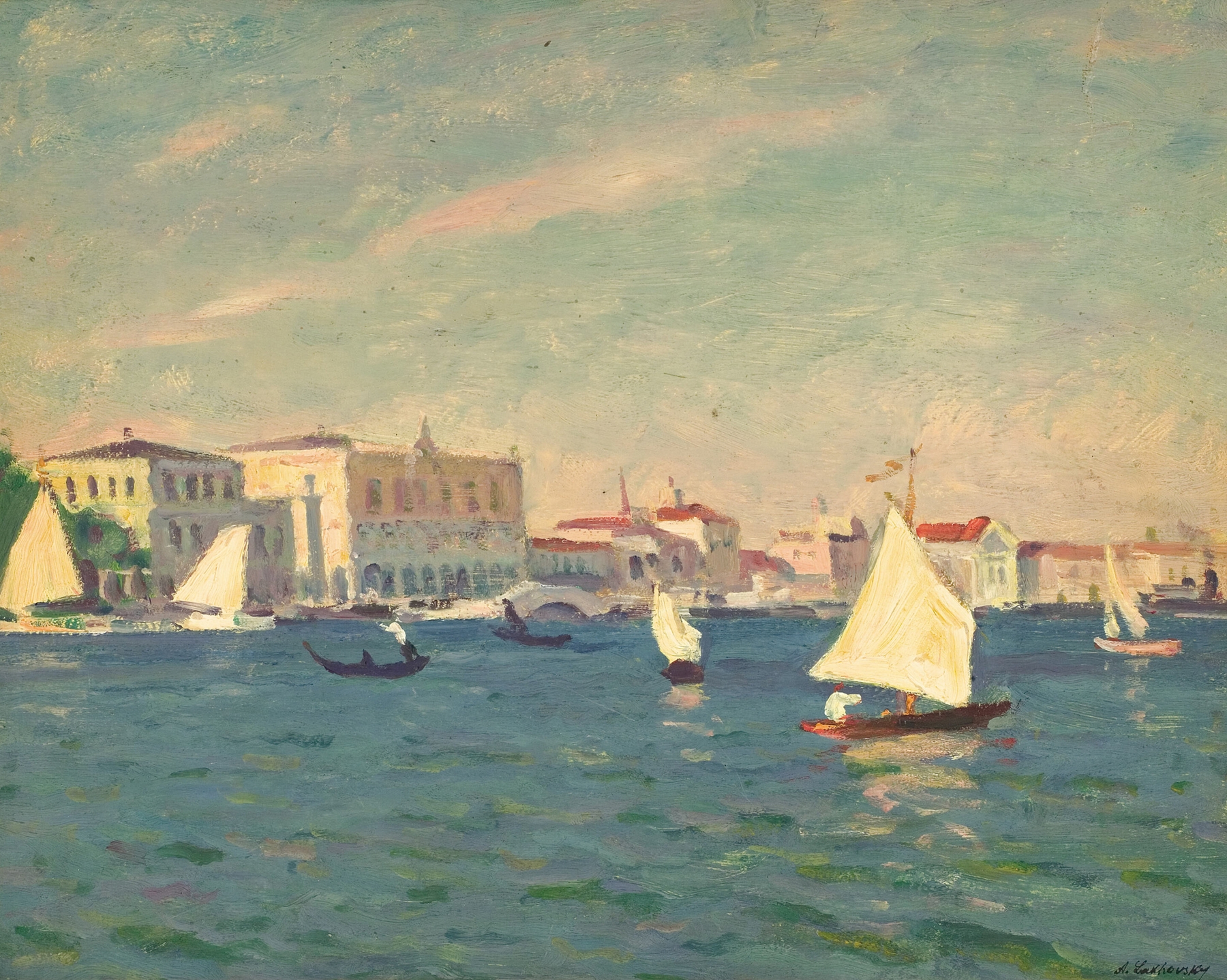 View of Venice, by Arnold Borisovich Lakhovsky, public domain