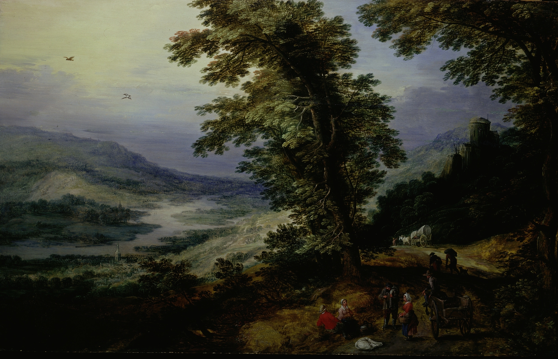 Mountain Road with Travelers, by Joos de Momper, public domain