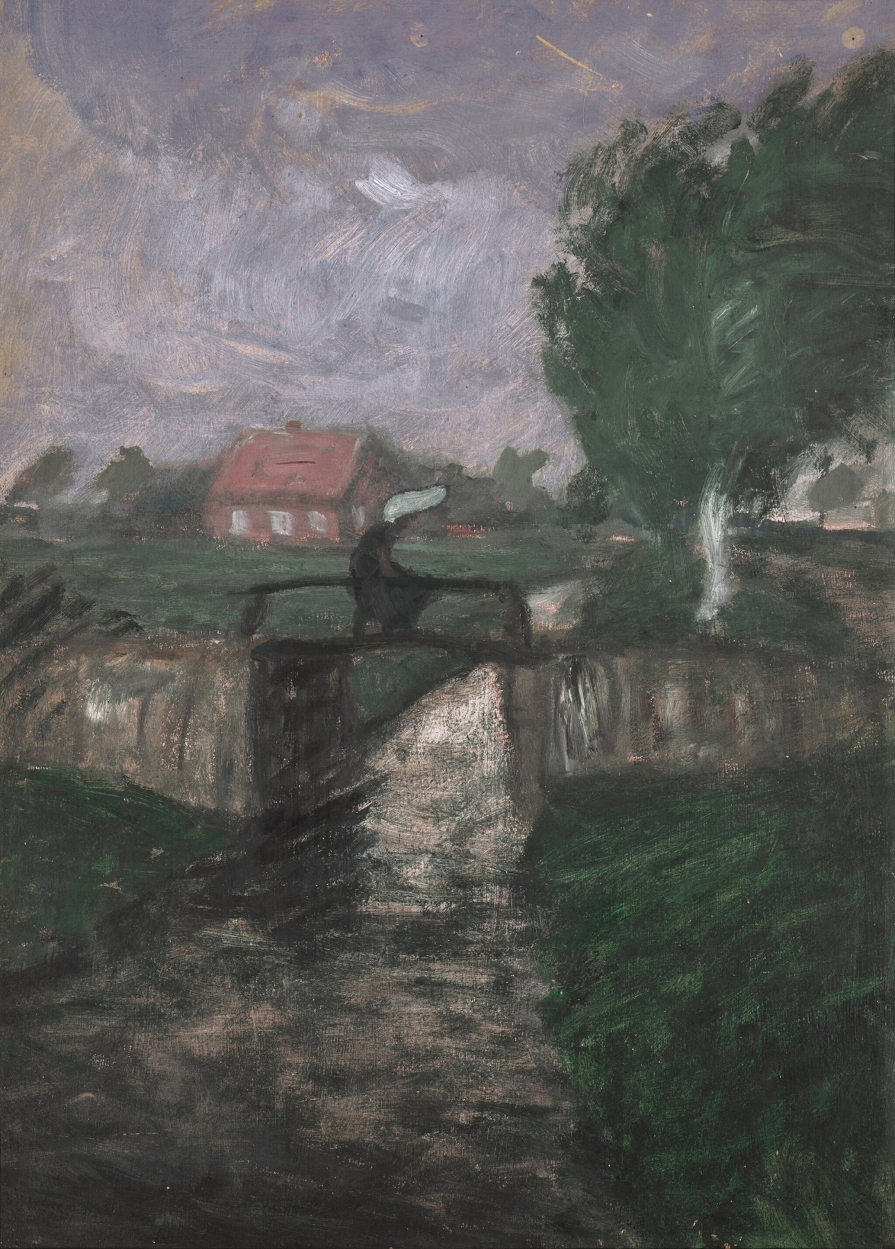 Gewittersturm (Thunderstorm), by Otto Modersohn, public domain