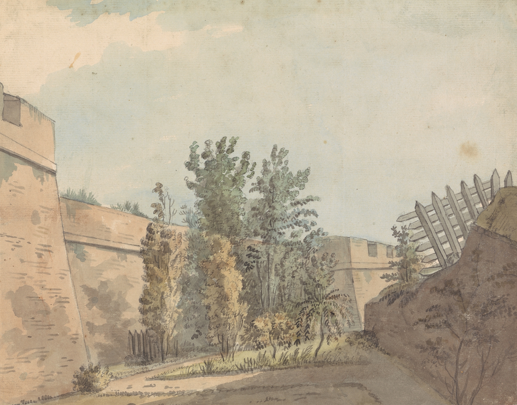 Languard Fort on the River Orwell, oil painting by Capt. Francis Grose