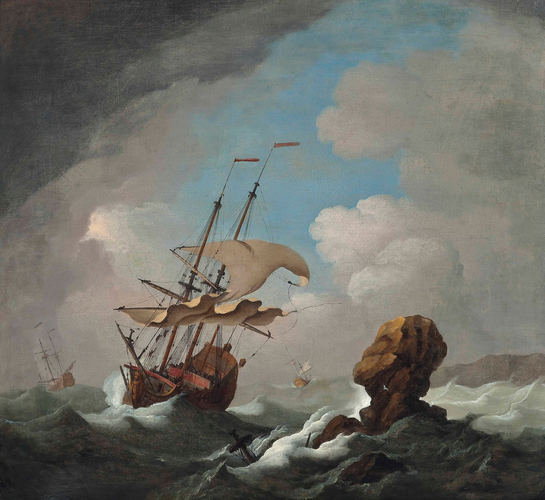 Running Through Perilous Waters, by Peter Monamy, public domain