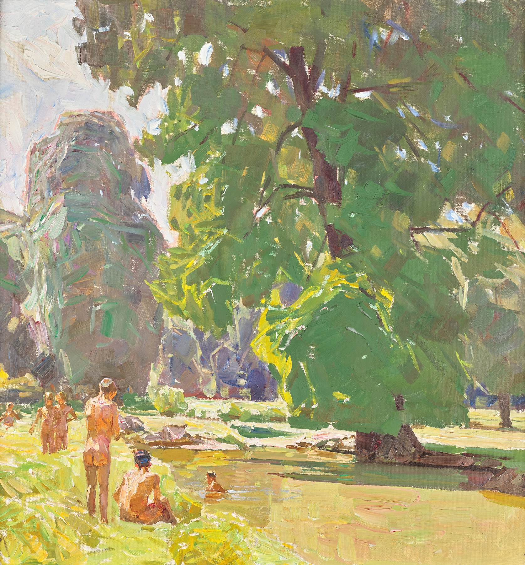 Aus dem Wiener Prater II Sommertag, by Carl Moll, public domain