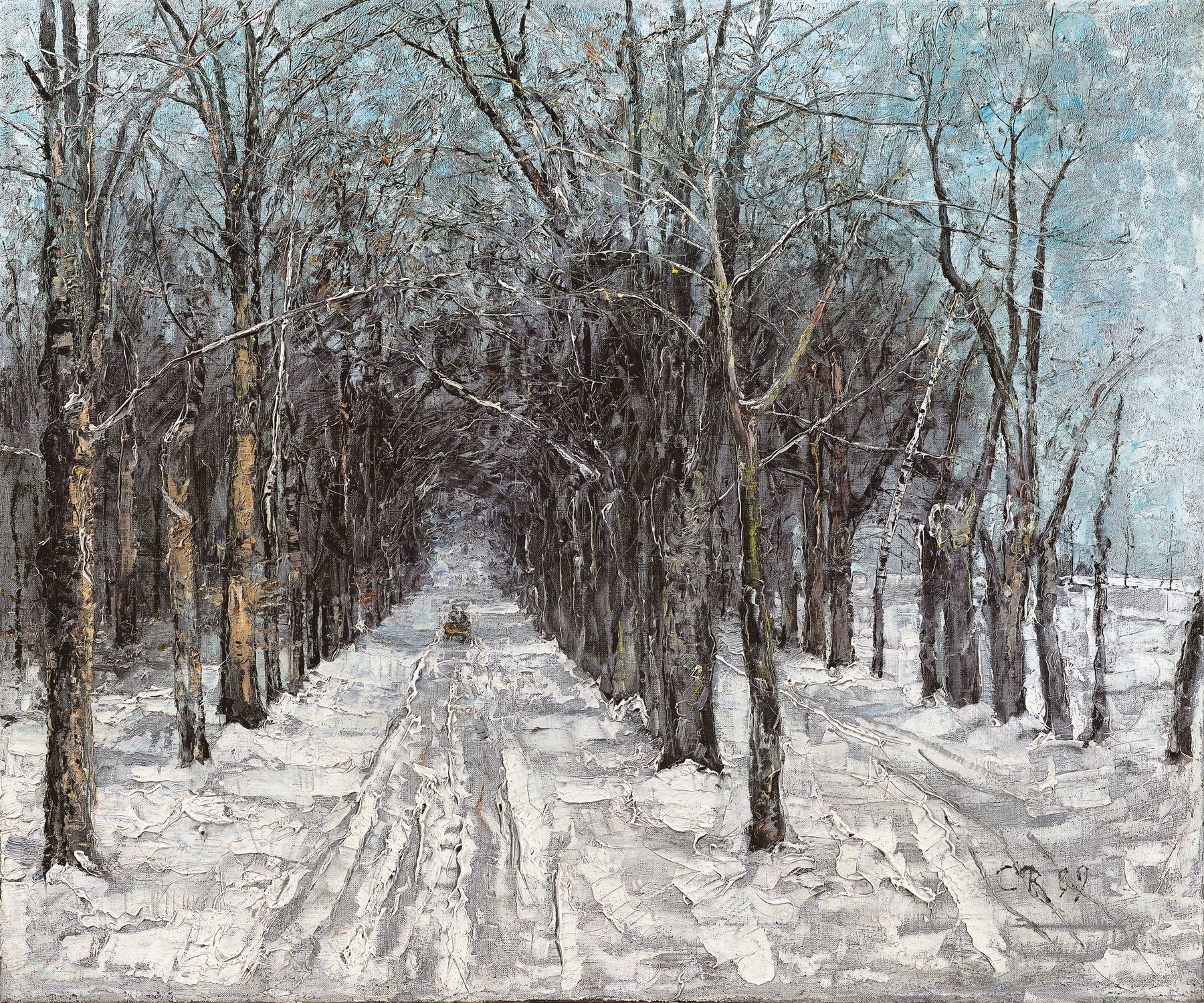 Belvedere Allee in Weimar, by Christian Rohlfs, public domain