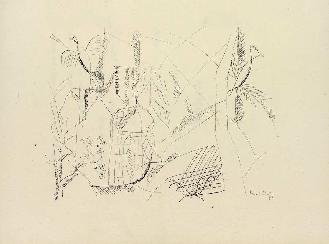 Raoul Dufy's 'Tour d’horizon Pl.1' showcases vibrant colors and abstract forms.