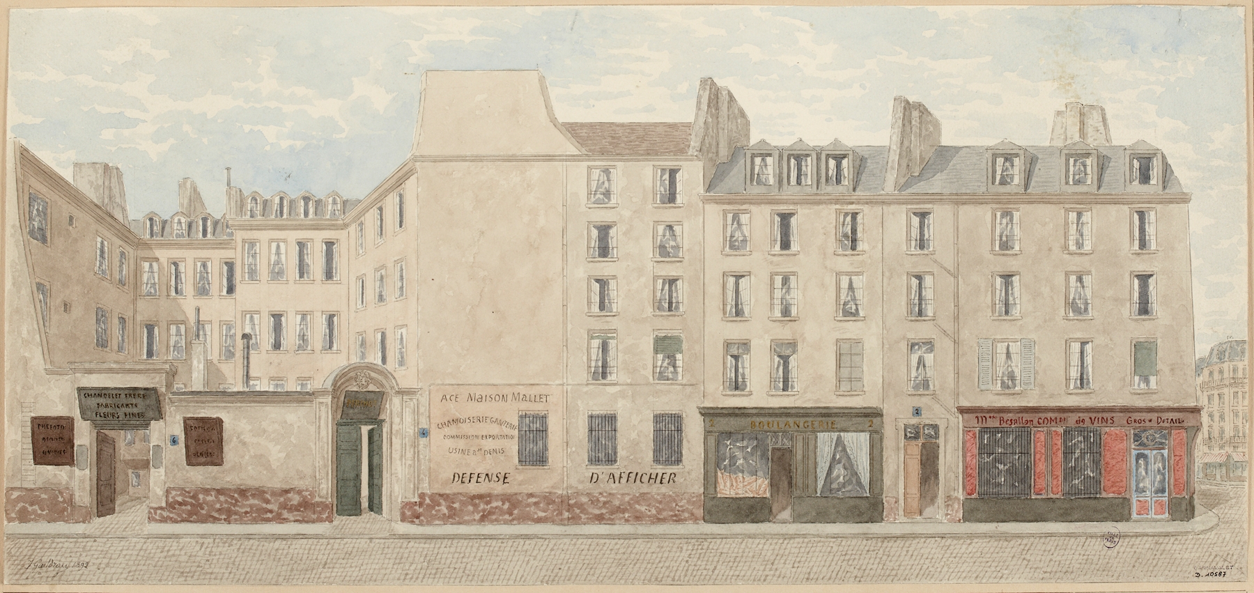 Architecture scene by Jules Gaildrau, medium unknown