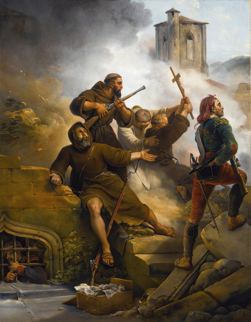 A depiction of the Siege of Saragossa by Horace Vernet.